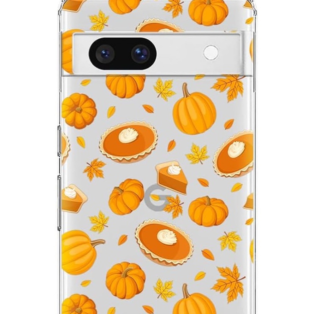 Google Pixel Case with Pumpkin and Pie Design
